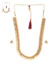 YouBella All Time Combo of Red Green Long Traditional Maharani Coin Jewellery Set and Red Green Coin Necklace Set